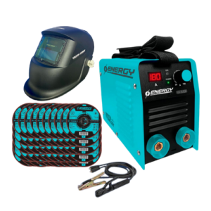 Inversor de 180 amperios 110-220 V + Máscara + 50 Discos de corte de 4 1/2”