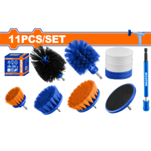 Juego de cepillos p/ taladro de 11 piezas