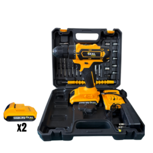 Taladro inalámbrico de 24 V, dos baterías