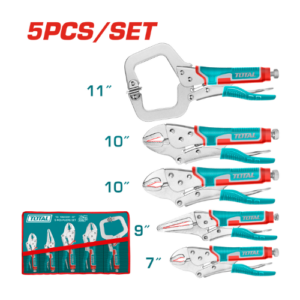 Juego de alicates de presión de 5 piezas