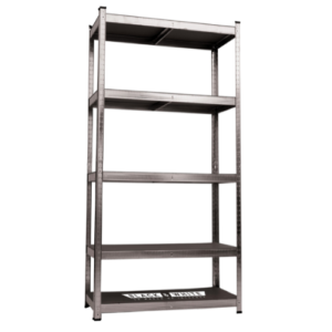 ESTANTE METALICO DE 5 NIVELES 175 KLS black & white