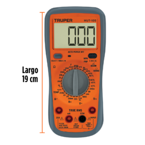 Multímetro digital para mantenimiento automotriz con RMS verdadero