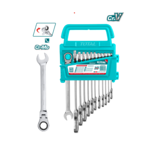 Juego Llaves con Fijas c/Ratchet Flex 12PCS