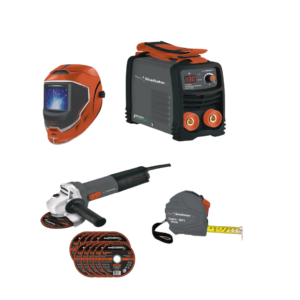 Combo Inversor 130 AMP + Máscara + Esmeriladora 800 W + Discos + Cinta de 5 MTS