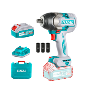 Pistola de Impacto 1/2" en 20V 850 NM c/2 Baterías de 4.0 AH