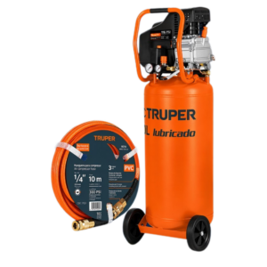 Combo Compresor Vertical 80 Litros en 3 1/2 HP con Manguera 10 MTS