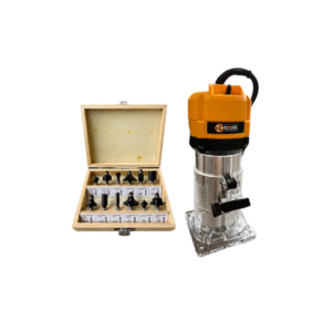 Combo Router de Palma 600 W y Cuchillas 1/4