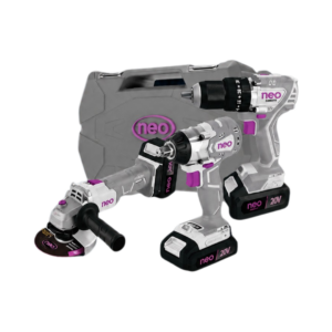 Combo Pistola Impacto + Taladro + Esmeriladora 4 1/2" en 20V