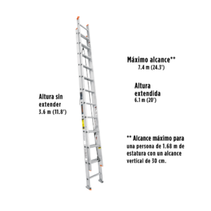 Escalera de Extensión 6,1 MTS 175 KLS