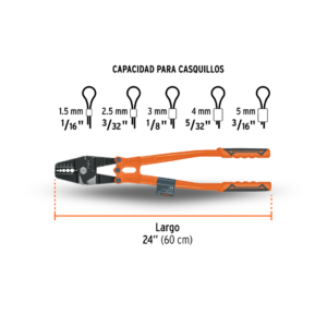 Sujetadora y Cortadora de 24" para Casquillos