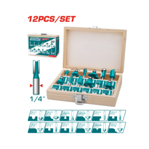 Set de Cuchillas para Router de 6MM 12PZAS