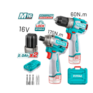 Combo Total 40006335 Taladro 16V + Destornillador + 2 Baterías