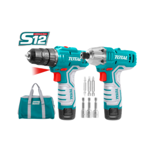 Combo Llave de Impacto de 1/4" y Taladro de 3/8" en 12 Voltios con Maletín